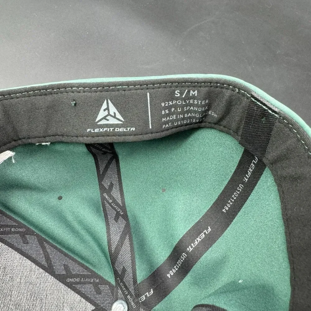 NEW Jeff Marfice Masters Charity Cap‎ Small/Medium Flexfit Delta Green Patch - Picture 11 of 12